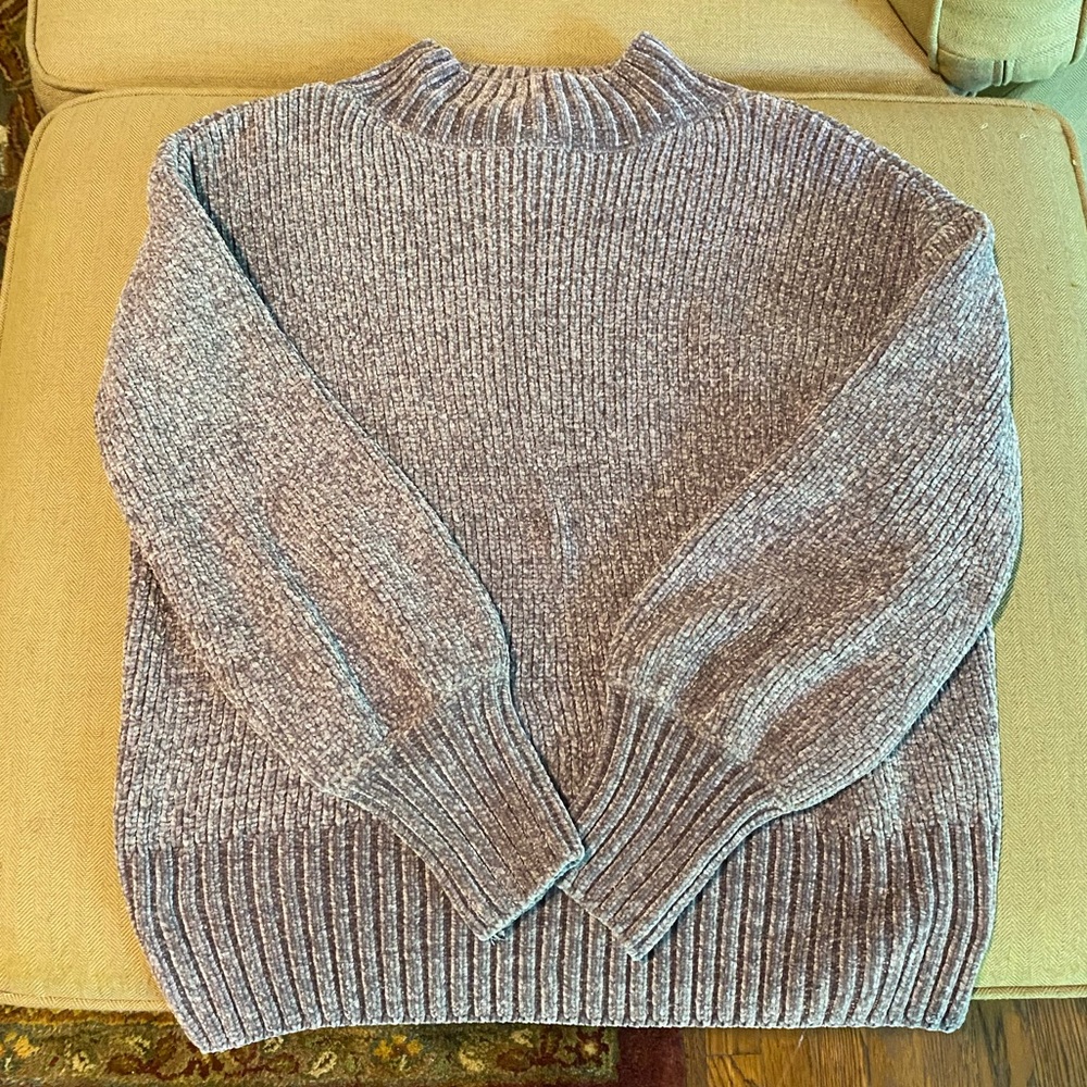 Cynthia Rowley chenille Mockneck sweater size Medium